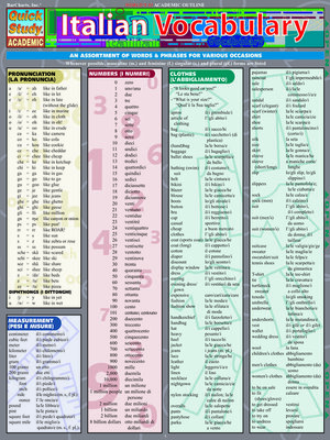 Italian Vocabulary - ebook
